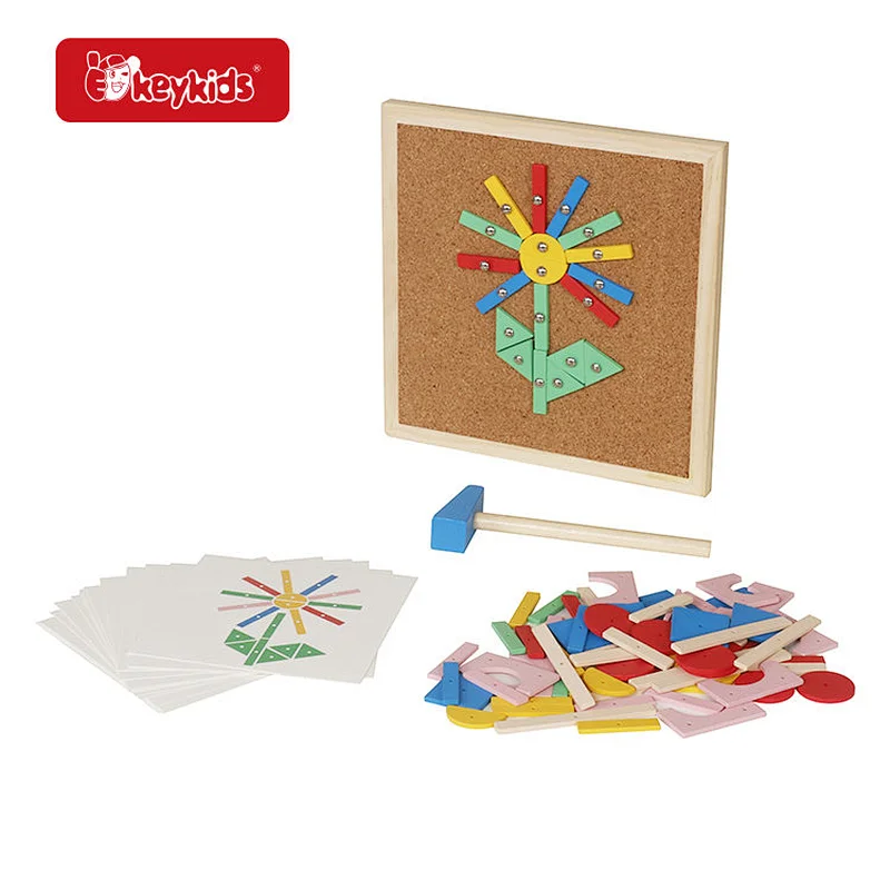 2025 Montessori Wooden Tap-Tap Game - Creative Early Learning Activity Board for Toddlers & Kids W14D336